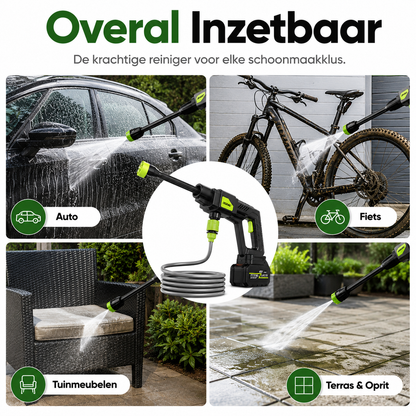 Draadloze hogedrukreiniger voor buitenreiniging