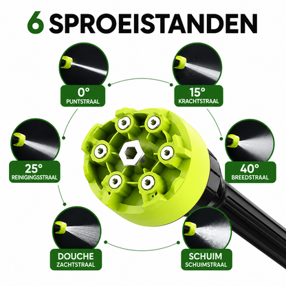 Accu hogedrukreiniger voor tuinmeubelen schoonmaken