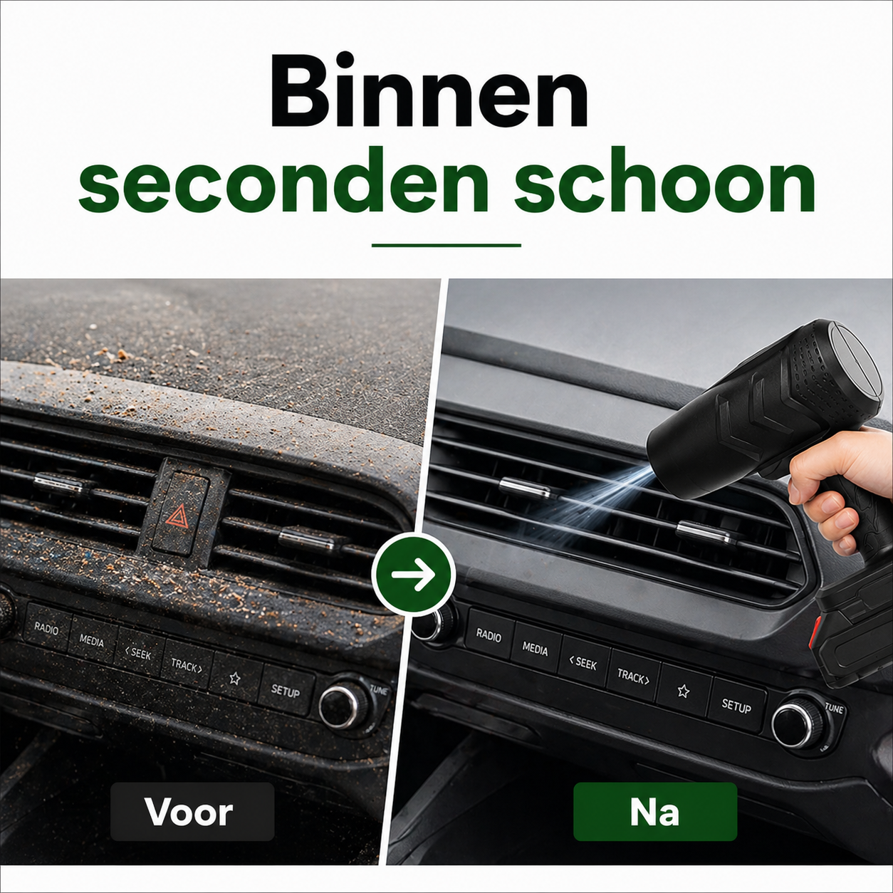High-pressure Air Blower Pro™ | Krachtige Draadloze Blazer voor Auto, Tuin & Huis