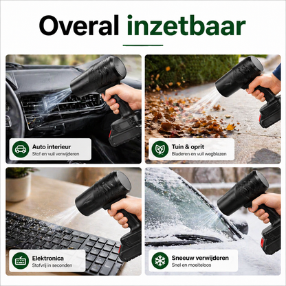 High-pressure Air Blower Pro™ | Krachtige Draadloze Blazer voor Auto, Tuin & Huis