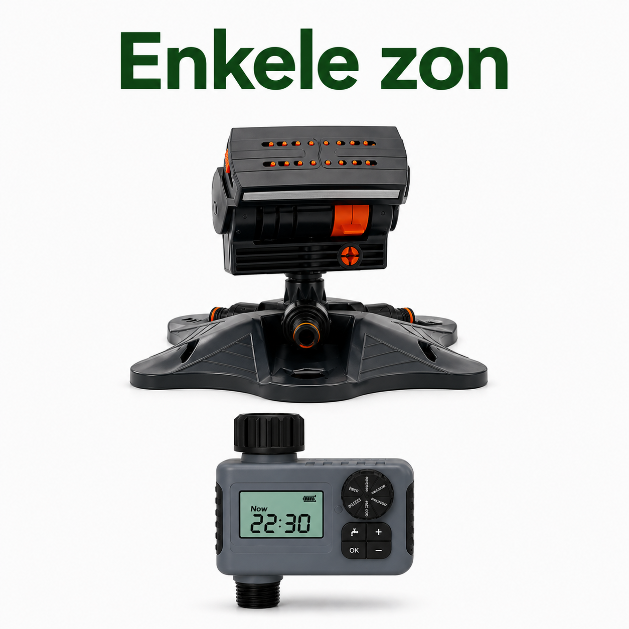 Oscillerende Sproeier met Timer | 16 Sproeikoppen &amp; Dual-Zone Bewatering