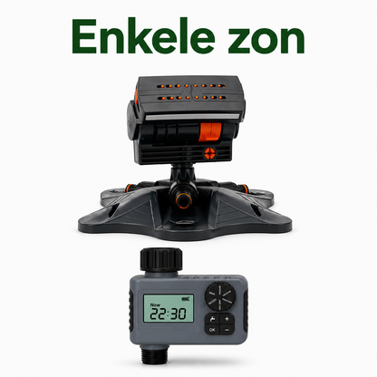 Oscillerende Sproeier met Timer | 16 Sproeikoppen &amp; Dual-Zone Bewatering