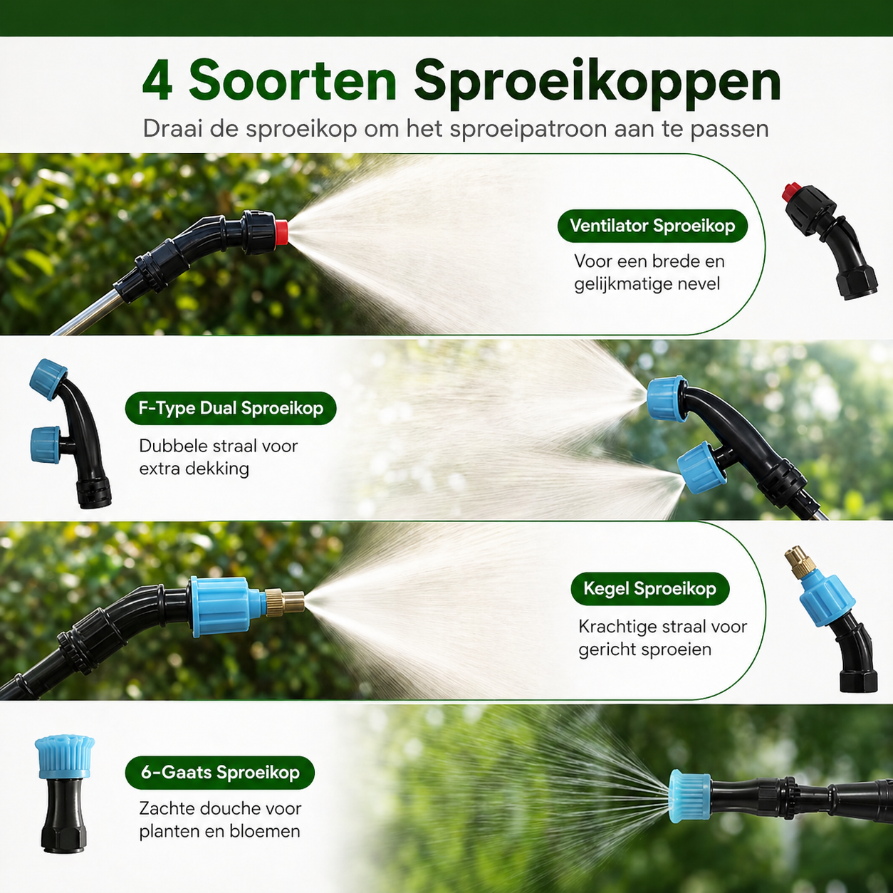 Draadloze Druksproeier 8L | Oplaadbaar met Krachtige en Constante Verneveling