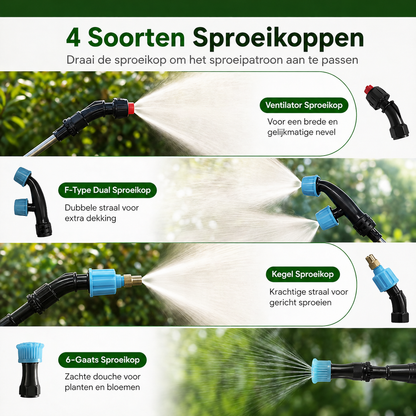 Draadloze Druksproeier 8L | Oplaadbaar met Krachtige en Constante Verneveling