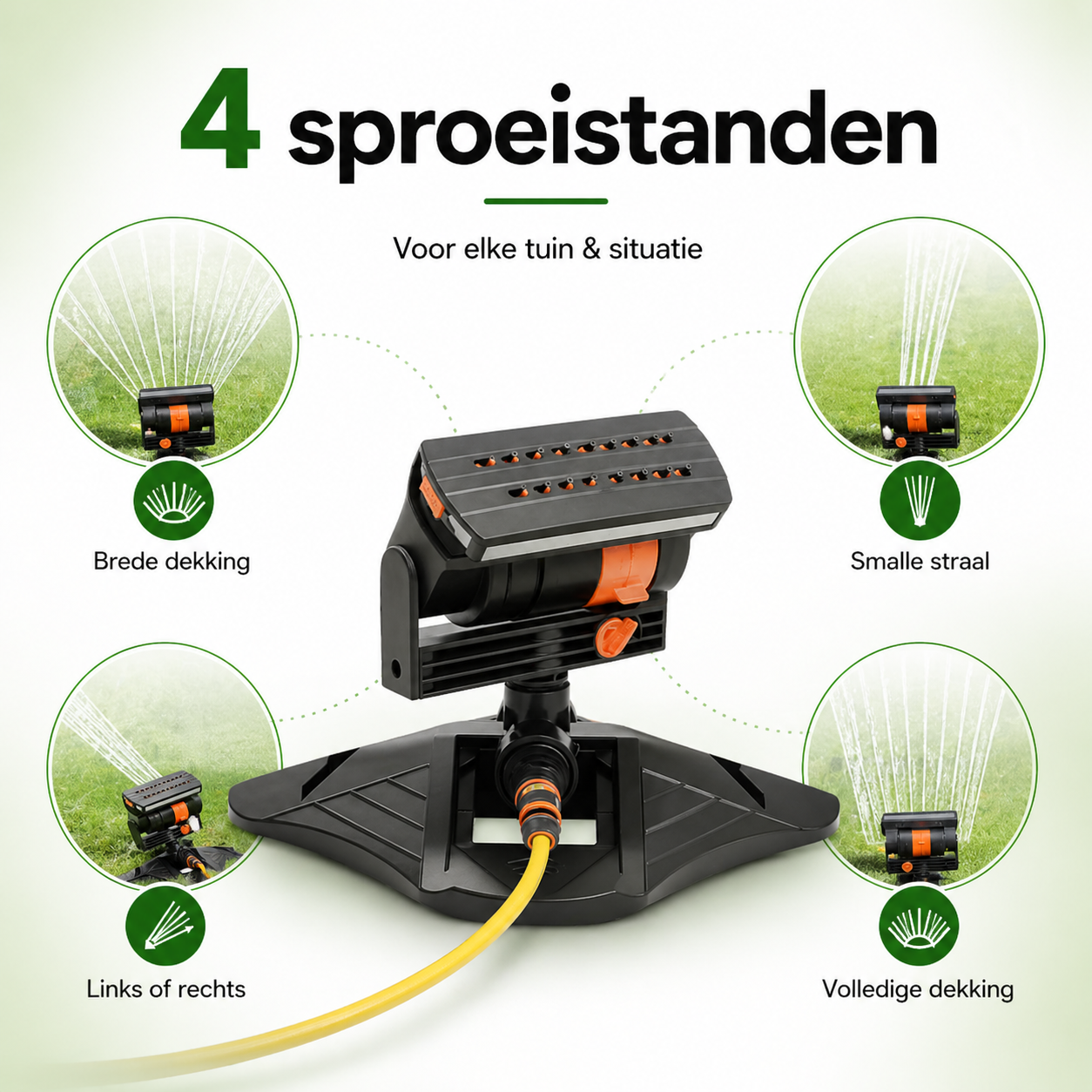 Oscillerende Sproeier met Timer | 16 Sproeikoppen &amp; Dual-Zone Bewatering