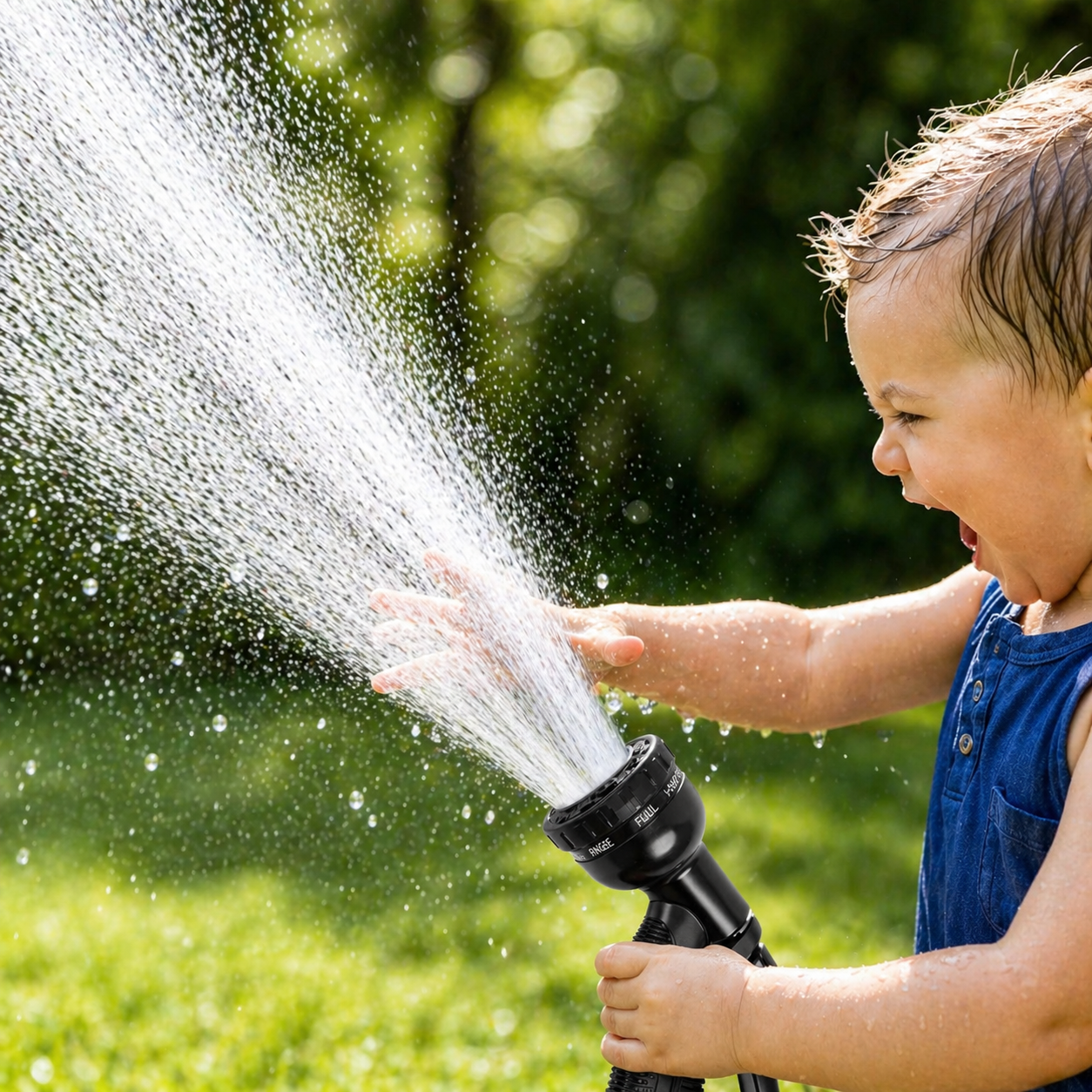 Flexibele Tuinslang 30m met 8 Spray Standen & Messing Koppelingen