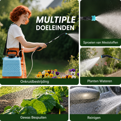 Draadloze Druksproeier 8L | Oplaadbaar met Krachtige en Constante Verneveling