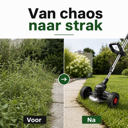Draadloze grastrimmer voor grasranden