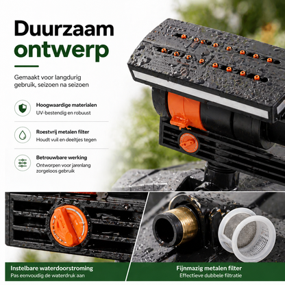 Oscillerende Sproeier met Timer | 16 Sproeikoppen &amp; Dual-Zone Bewatering