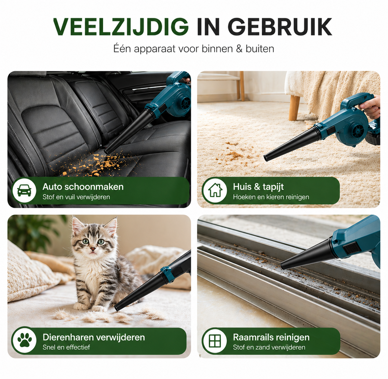 Tuinara bladblazer voor bladeren en stof