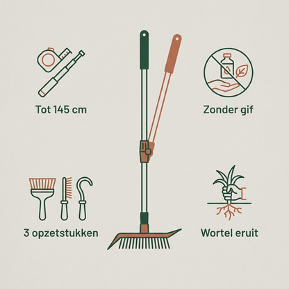 Kenmerken van de onkruidborstel